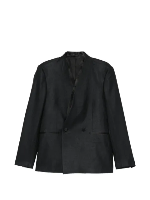 Tagliatore Alex satin-trim blazer Black GALEXB30001