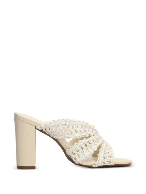 Arezzo woven crossover-strap sandals Neutrals A1028103110001