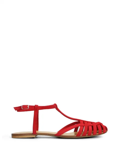 Anna F. cage-strap sandals Red 512