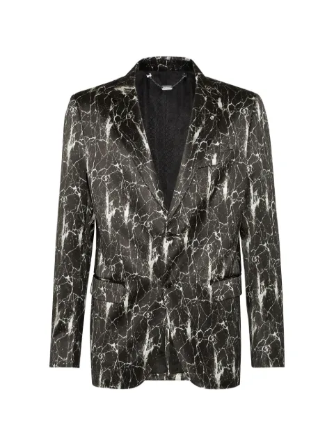 Billionaire marbled blazer Black W20CMRF1263BTE004N