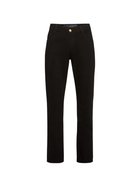 Billionaire embroidered five-pocket jeans Black W20CMDT2275BTE001N