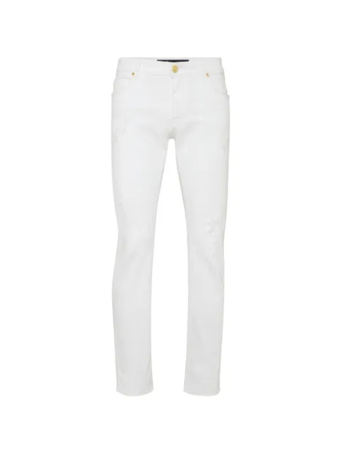 Billionaire embroidered straight jeans White I19CMDT1478BTE001N
