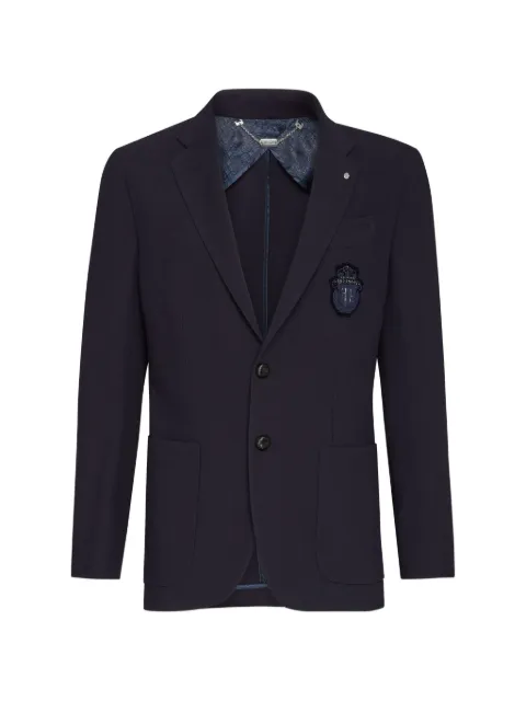 Billionaire logo-detail blazer Blue B20CMRF1069BTE004N