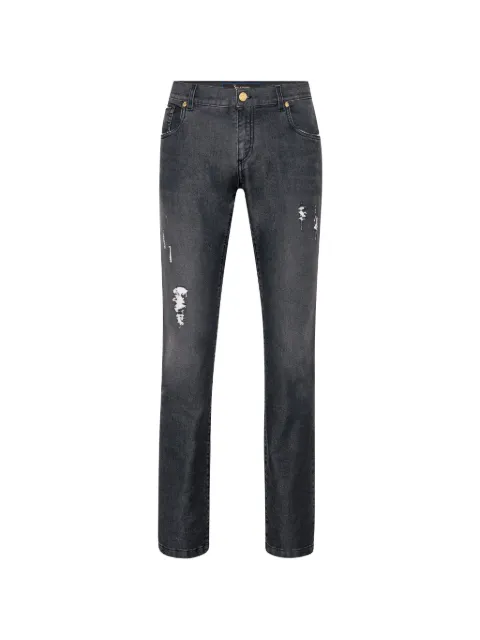 Billionaire washed badge jeans Grey W19CMDT1721BTE001N
