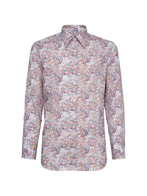 Billionaire paisley-print shirt White B19CMRP0782BTE002N