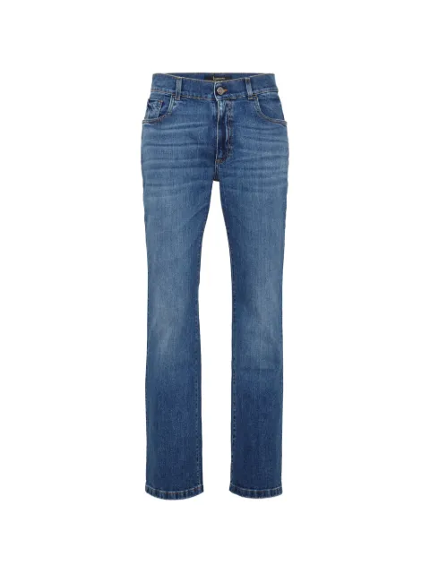 Billionaire embroidered five-pocket jeans Blue O18CMDT1207BXV001N