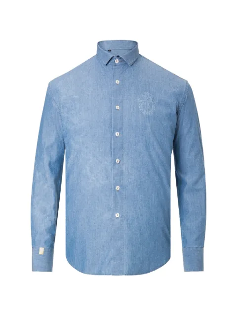 Billionaire button shirt Blue B18CMRP0414BTE001N