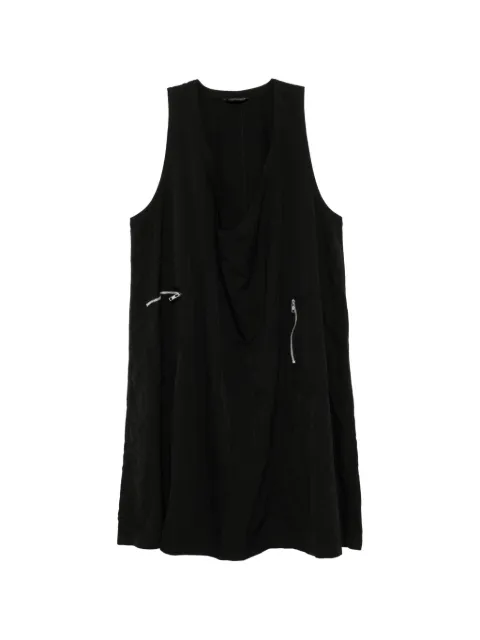 Black Comme Des Garçons zip-fastening pockets dress Black 1QA005