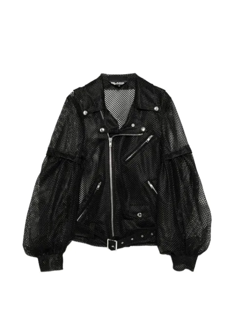 Black Comme Des Garçons mesh-panelled puff-sleeve jacket Black 1QJ010052