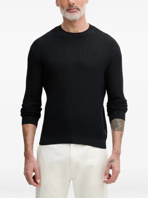 Armani Exchange ribbed-knit sweater Black XM002161AF20139