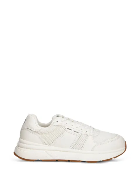Armani Exchange Urban logo-print panelled sneakers White XM002634AF17352