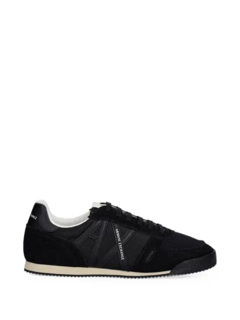 Armani Exchange logo-patch sneakers Black XM002616AF22755
