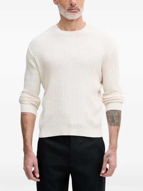 Armani Exchange ribbed-knit sweater Neutrals XM002161AF20139
