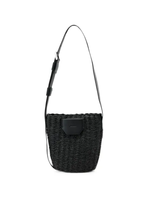 AllSaints Alba woven bucket bag Black W162XE