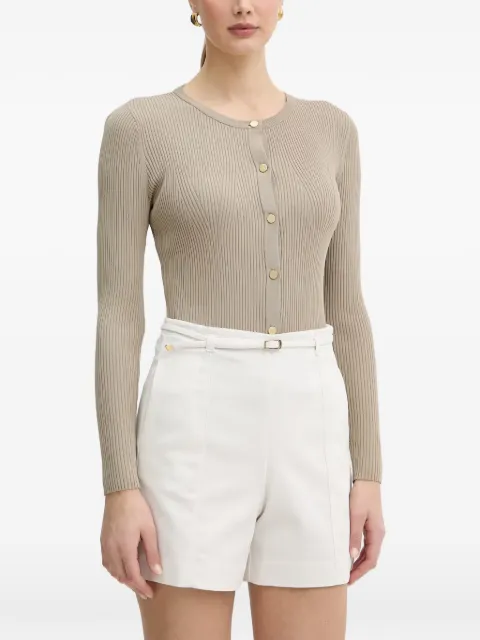 Armani Exchange ribbed-knit cardigan Neutrals XW001899AF10352