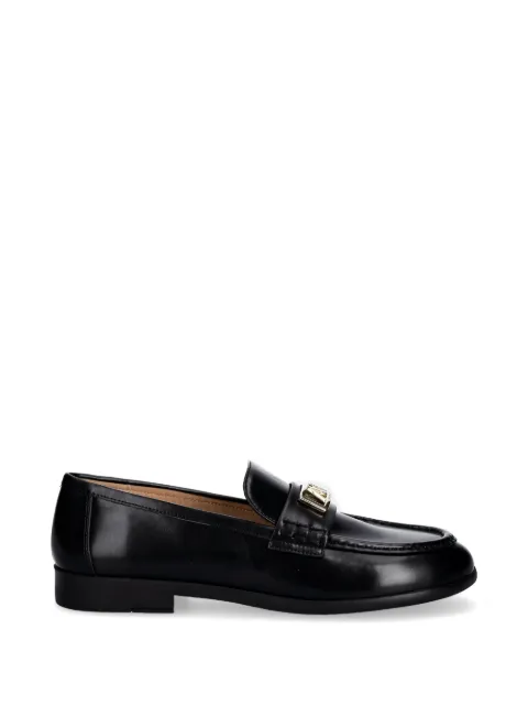 Armani Exchange logo-plaque loafers Black XW002579AF17474