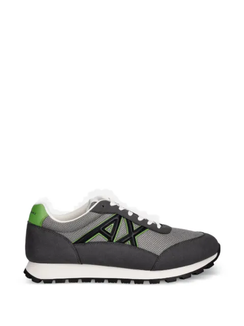 Armani Exchange logo-patch panelled sneakers Grey XM001960AF19388