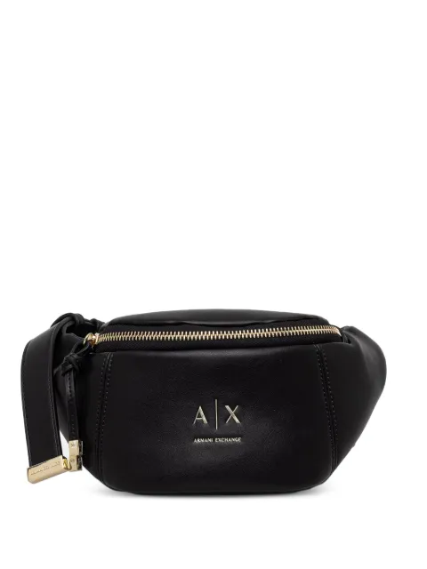 Armani Exchange logo-plaque belt bag Black XW002655AF19902