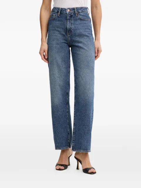 Armani Exchange logo-patch jeans Blue XW000100AF21886
