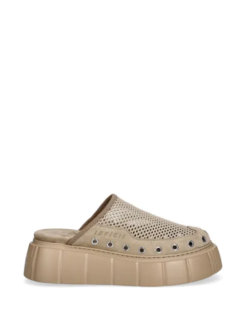 Inuikii Matilda eyelet-embellished mules Neutrals 10140170011250