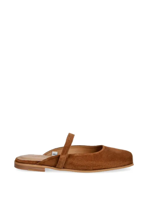 Inuikii Lazy NY suede slip-on ballet flats Brown 10140030051150