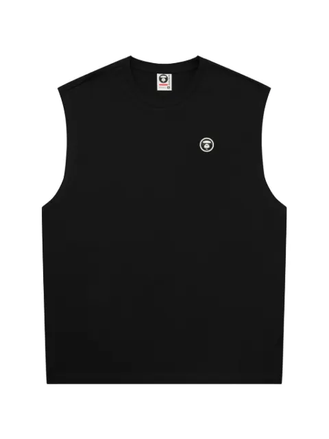 AAPE BY *A BATHING APE® logo-patch tank top Black ATK1805XXQ