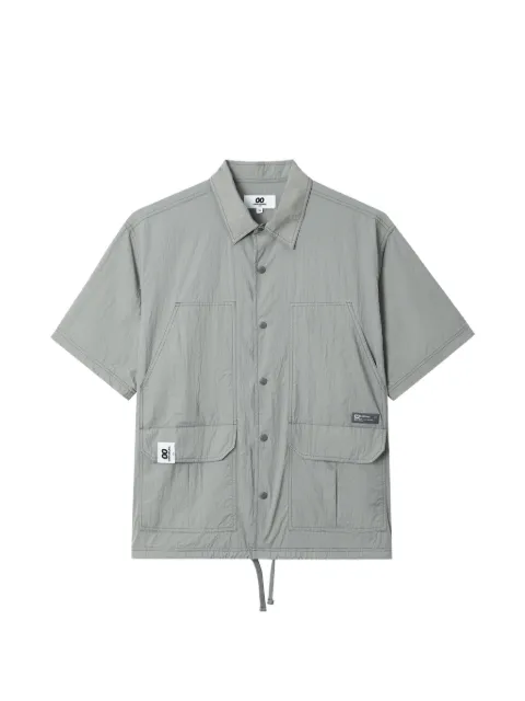 CHOCOOLATE drawstring-hem short-sleeve shirt Grey B1XSRM00819X