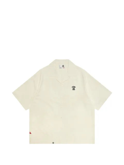 AAPE BY *A BATHING APE® embroidered short-sleeve shirt Neutrals ASR8567XXQ