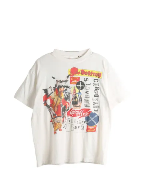 SAINT MXXXXXX graphic-print T-shirt Neutrals SMMK80000C03