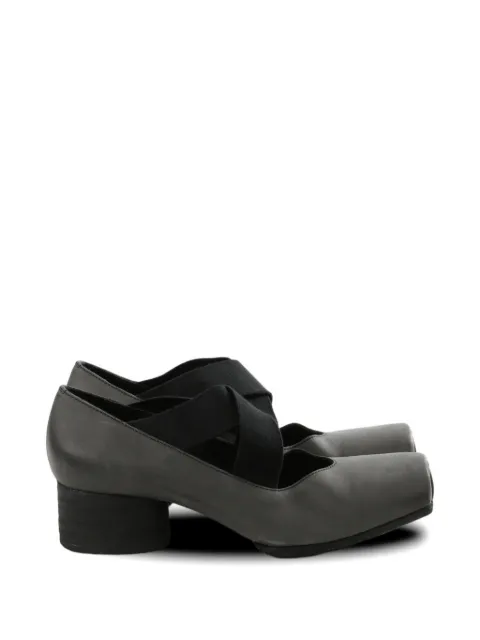 Uma Wang cross-strap pumps Grey US9101