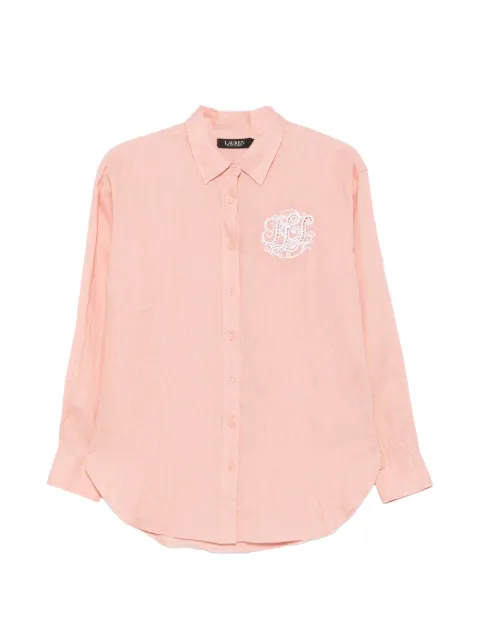 Lauren Ralph Lauren logo-embroidered shirt Pink 200P08913004