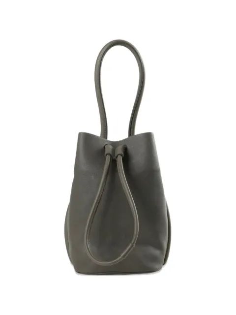 Uma Wang small drawstring-fastening bucket bag Grey UB0090