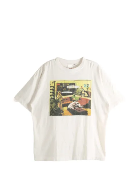 SAINT MXXXXXX graphic-print T-shirt Neutrals SMMK80000C05