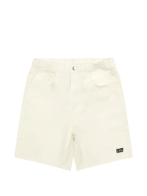 AAPE BY *A BATHING APE® embroidered shorts Neutrals ASPC678XXQ