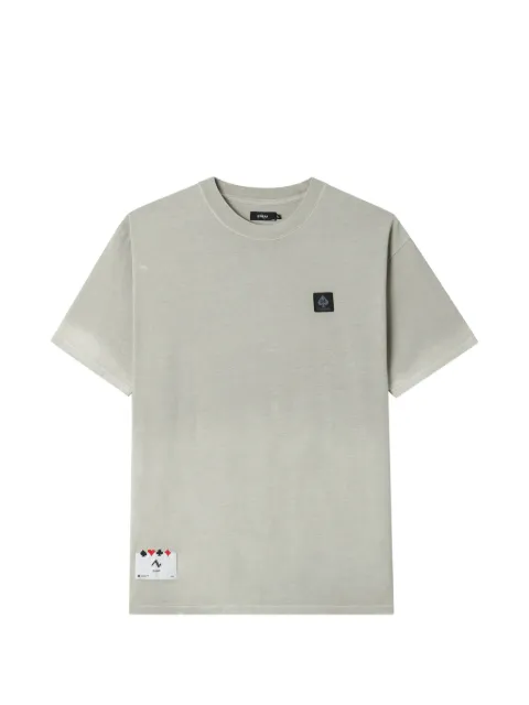 izzue spade-print logo-patch T-shirt Green IZXTEM00645X