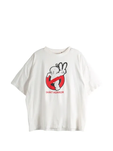 SAINT MXXXXXX graphic-print T-shirt Neutrals SMMK80000009
