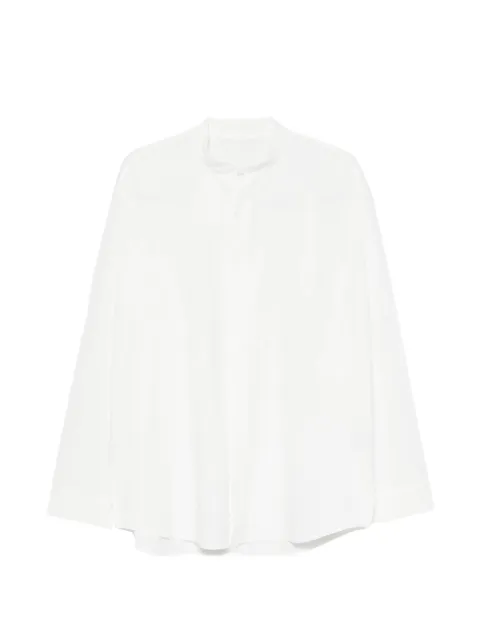 Homme Plissé Issey Miyake band-collar shirt White HP66FJ311