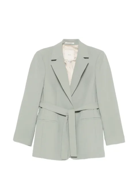 Calvin Klein belted notched-lapels jacket Green LV044F405GPEZ