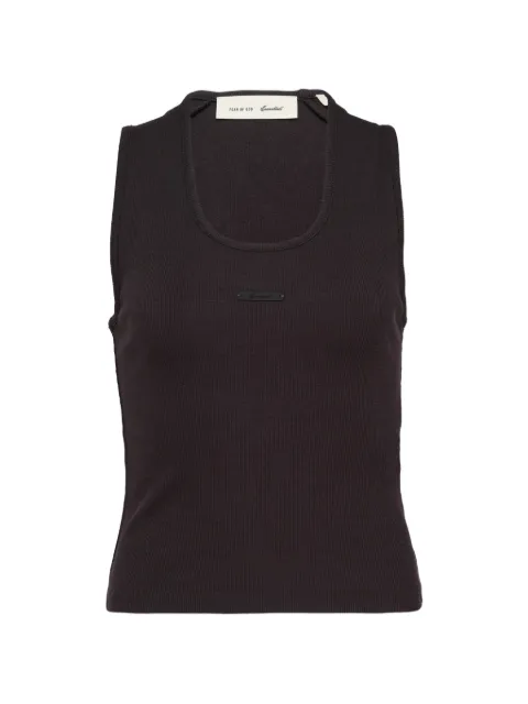 FEAR OF GOD ESSENTIALS logo-patch tank top Black 125SP267061FW
