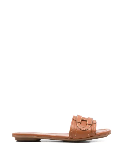 Hogan H685 logo detail sandals Brown HXW6850GC20KXT