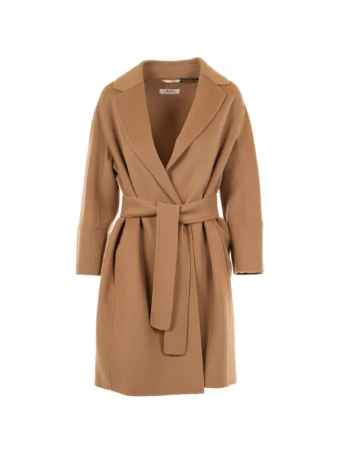 'S Max Mara belted notch-lapel coat Brown 9016096106