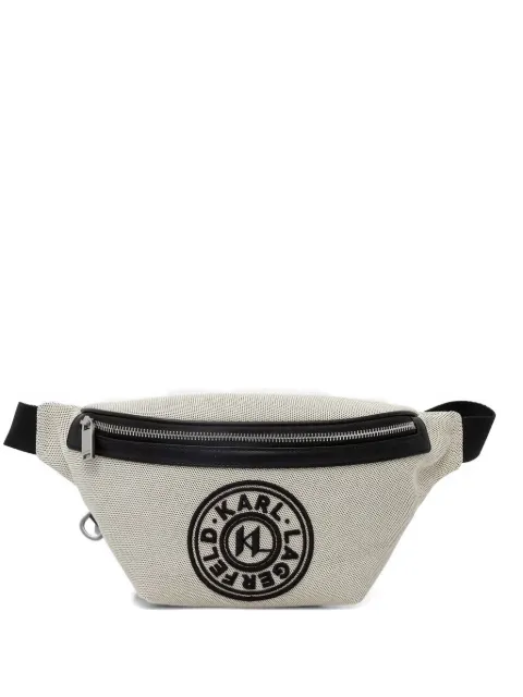 Karl Lagerfeld logo-patch belt bag Neutrals B2M30197106
