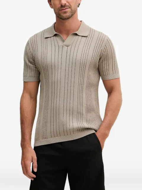 Karl Lagerfeld ribbed-knit t-shirt Neutrals 655016562304