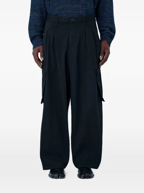 Yohji Yamamoto belt-loop pocket trousers Black HKP97040