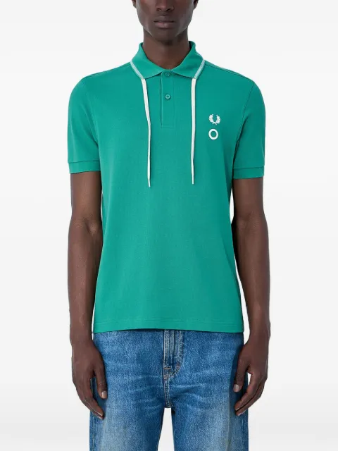 Fred Perry X Craig Green logo-embroidered polo shirt Green SM211840C