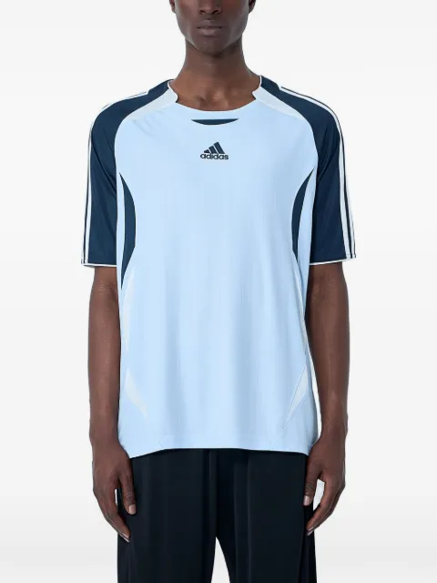 adidas round-neck logo-embroidered T-shirt Blue KD5849