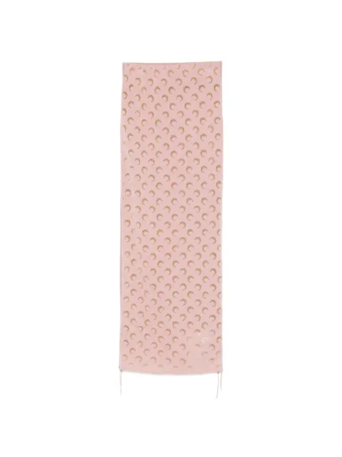 Marine Serre moon-print skirt Pink WSK142ACKNI0545PK00