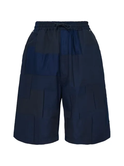 Comme des Garçons Homme patchwork drawstring shorts Blue HQP019