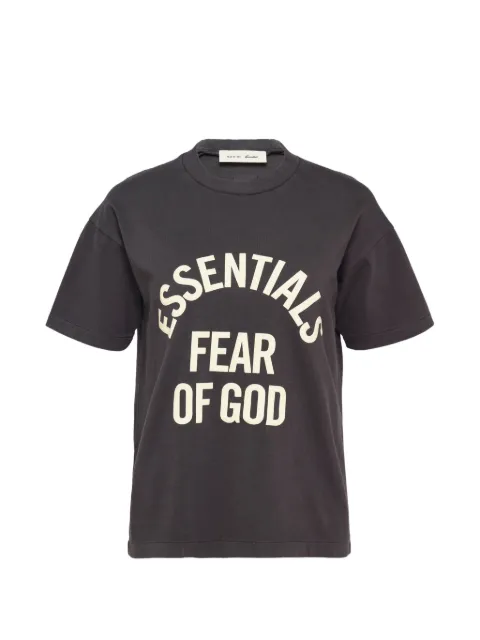 FEAR OF GOD ESSENTIALS Campus logo-print T-shirt Grey 125SP265021FW