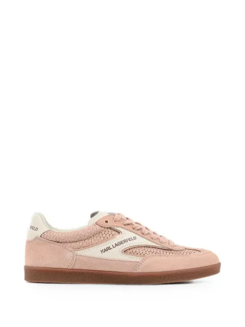 Karl Lagerfeld perforated panelled sneakers Pink KL63826